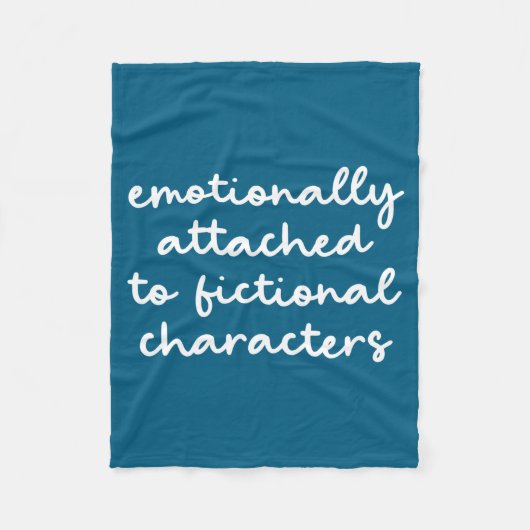 Funny Quote For Book Lovers Modern Script Fleece Deken (Voorkant)