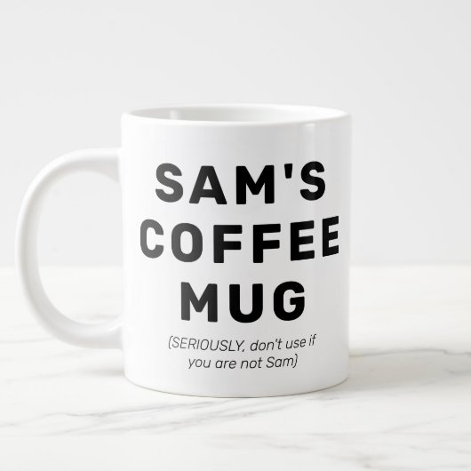 Funny Quote Gag Gift Personalized Coffee Mok (Links)