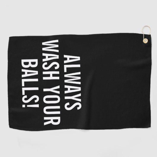 Funny Quote Golfhanddoek (Horizontaal)