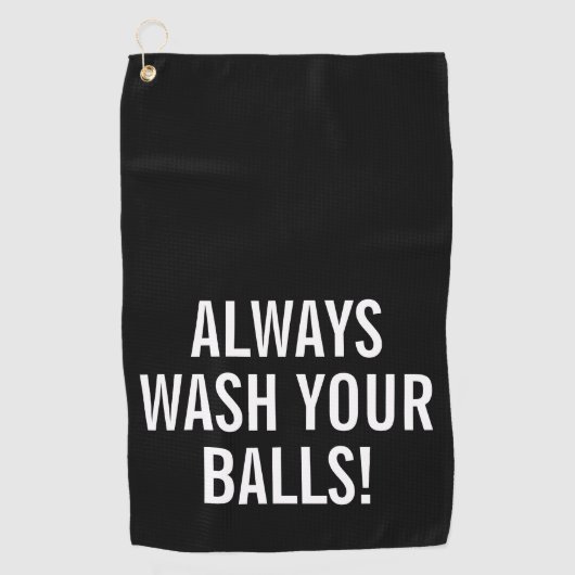 Funny Quote Golfhanddoek (Voorkant)
