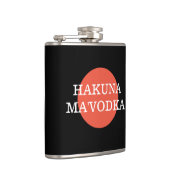 Funny Quote Hakuna Ma'Vodka Drink Parody Heupfles (Rechts)