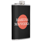 Funny Quote Hakuna Ma'Vodka Drink Parody Heupfles (Rechts)