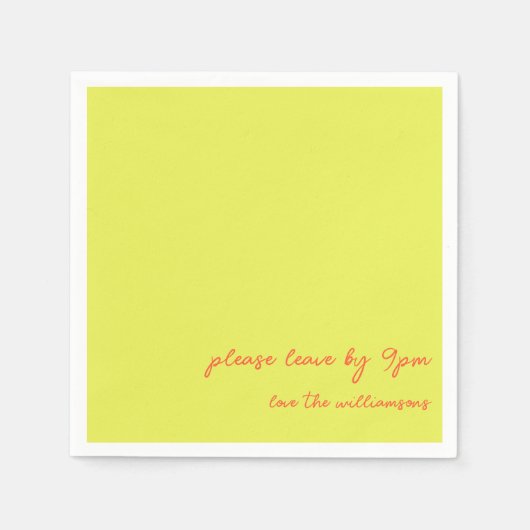 Funny Quote Introvert Humor Custom Chartreuse Servet (Voorkant)