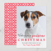 Funny Quote je foto met kerstfeestdag Kaart (Voorkant / Achterkant)