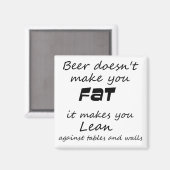 Funny quote koelkast magneten bier grap nieuwheid (Voorkant / Achterkant)