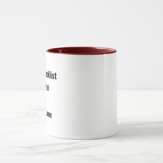 Funny quote koffie mok-Morning checklist Mok (Midden)