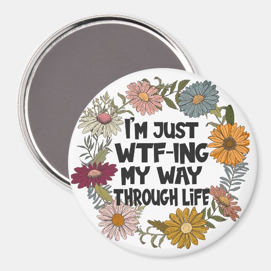 Funny Quote Leven Gezegden Mam Papa Ouderschap Magneet (Voorkant / Achterkant)