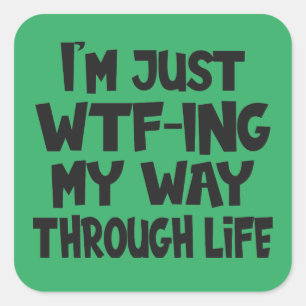 Funny Quote Life Gezegden Moeder Papa Ouderschap g Vierkante Sticker