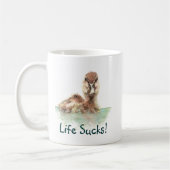 Funny Quote, Life Sucks, Angry Duck, Bird Mok (Links)
