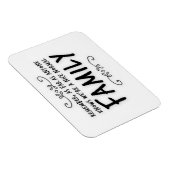 Funny quote Normal Family Magneet (Rechterzijde)