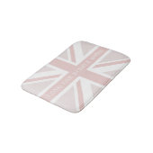 Funny Quote Pink Union Jack Flag Bath Mat (Gekanteld)