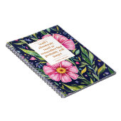 Funny Quote Remember To Do Floral Personalized Notitieboek (Rechterzijde)