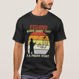 Funny Quote Vist waar elke cast een frisse St T-shirt