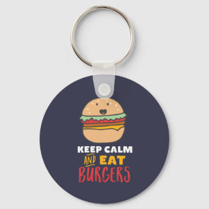 Funny Quote voor Burger en Fast Food Lover Sleutelhanger