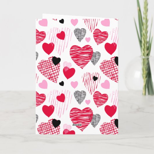 Funny Quote voor Husband Cute Hearts Valentijns Feestdagen Kaart (Achterkant)