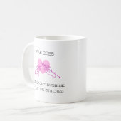 Funny Quote with Heart & knitting needles Mug   (Devant gauche)