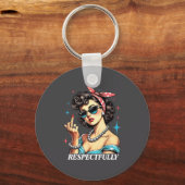 Funny Quotes About Humor Respectfully Humorous Uni Sleutelhanger (Voorkant)