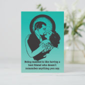 Funny Quotes Marriage & Commitment Kaart (Staand voorkant)