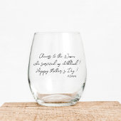 Funny Quotes Moederdag Gift Script Modern Wijnglas Zonder Voet