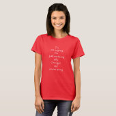 Funny Quottes for Addict Book Lovers Modern Script T-shirt (Voorkant volledig)