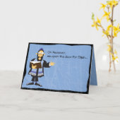 FUNNY RABBI PASSOVER Carte de voeux (Fleur jaune)
