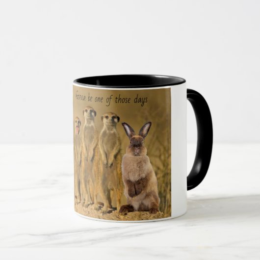 Funny Rabbit Meerkat Mok (Voorkant rechts)