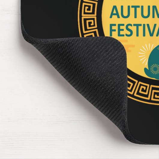 Funny Rabbits Mooncake Chinese New Year Mid Autumn Muismat (Hoek)