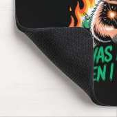 Funny Raccoon Christmas Trash Panda Xmas Muismat (Hoek)