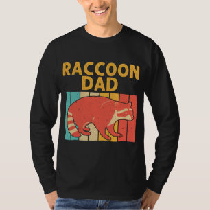 Funny Raccoon Design for Dad Grandpa Mannen Raccoo T-shirt