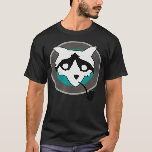 Funny Raccoon met pijpleiding Benji Dunn Nerd Geek T-shirt