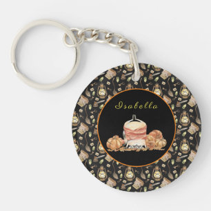 Funny Raccoon past Tekst en Kleur aan Sleutelhanger