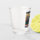 Funny Raccoon Quote - First of All I'm a Delight Shot Glas (Links)