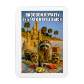 Funny Raccoon Royalty in North Myrtle Beach Magneet (Verticaal)