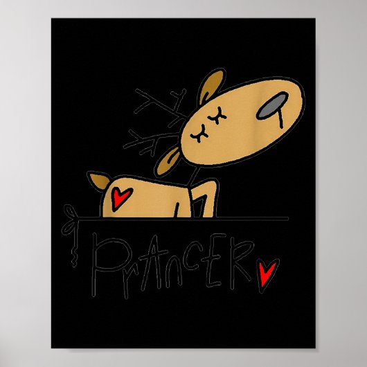 Funny Raccoon Santa Hat Christmas Tree Lights Paja Poster (Voorkant)