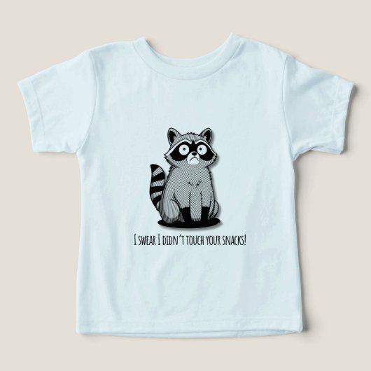 Funny Raccoon T-Shirt “I Swear I Didn’t Touch (Design voorkant)
