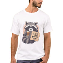 Funny Raccoon “Trash Panda Life” Cute Cartoon