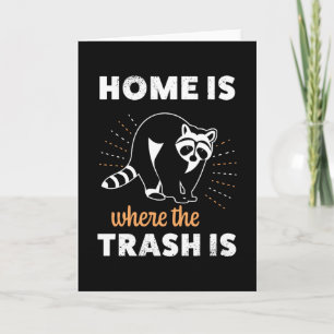 Funny Raccoon Trash panda Racoon Gift Kaart
