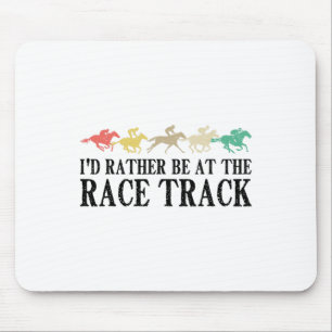 Funny Race Track Horse Racing Gift Mannen Women Co Muismat