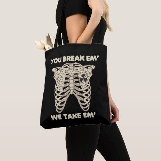 Funny Radiology Xray Skeleton Rad Technoloog Draagtas (Dichtbij)