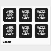 Funny Radiology Xray Vierkante Sticker (Vel)