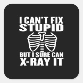 Funny Radiology Xray Vierkante Sticker