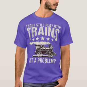 Funny Railroad Engineer ik speel nog steeds T-shirt