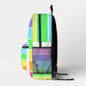 Funny Rainbow and Star Print Cut Sew Bag Bedrukte Rugzak (Rechts)