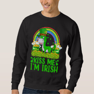 Funny Rainbow Kiss Ik ben Irish Mule St Patrick's Trui