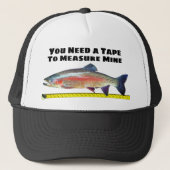 Funny Rainbow Trout and Tape Measure Trucker Pet (Voorkant)