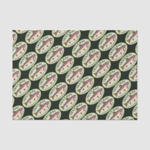 Funny Rainbow Trout Bum Vist Tissuepapier