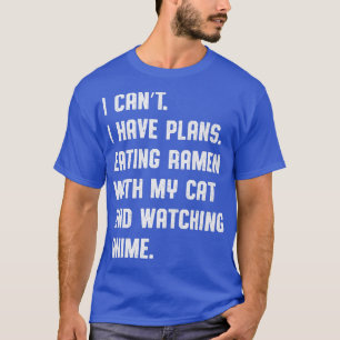 Funny ramen, anime en katten t-shirt