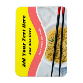 Funny Ramen Noodles Packet Custom Message Magneet (Verticaal)