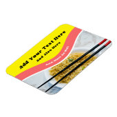 Funny Ramen Noodles Packet Custom Message Magneet (Linkerzijde)