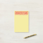 Funny "Rampenplan" 4"x6" Post-it® Notes (Op bureau)